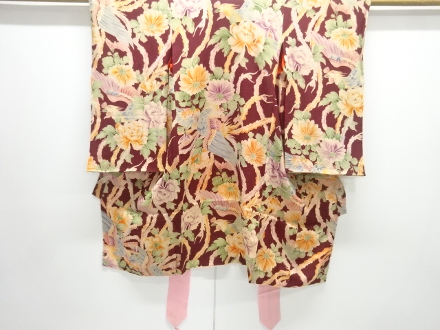 JAPANESE KIMONO / ANTIQUE NISHIKI KIMONO FOR SUMMER KIMONO WOVEN / PHO